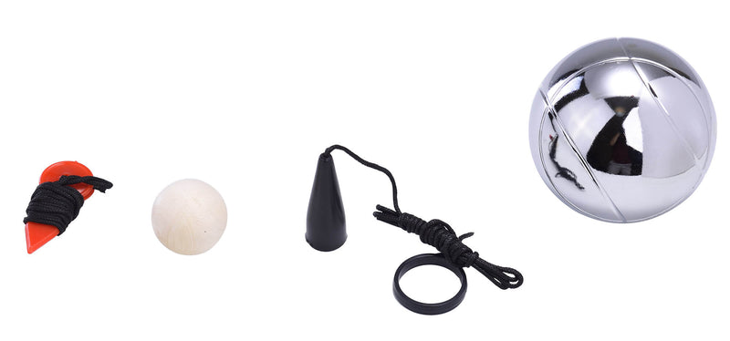 6 Bocce in Acciaio con Accessori e Borsa da Trasporto