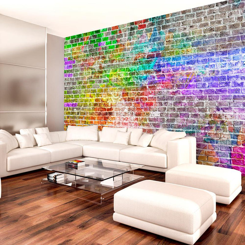 Fotomurale - Rainbow Wall 300X210 cm Carta da Parato Erroi