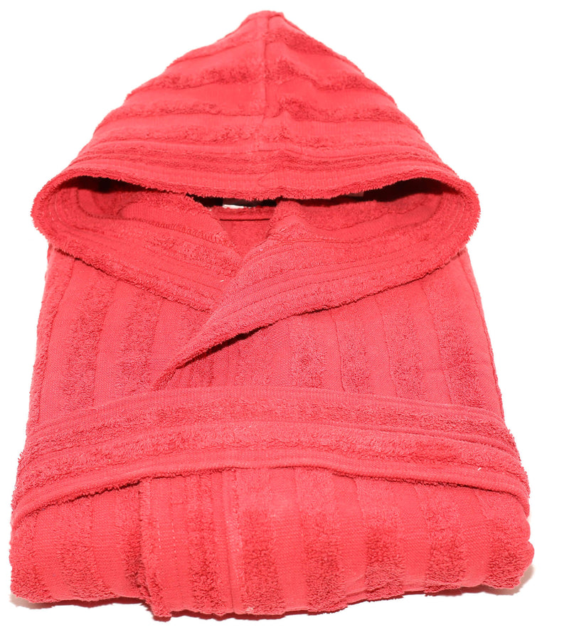 Accappatoio in Spugna 100% Cotone Sally Lines Bordeaux