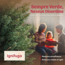 Albero di Natale Artificiale Slim 48x48x180 cm con 321 Rami a Forma di Abete e Base in Plastica Verde      