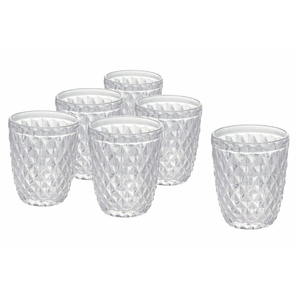 Ensemble de 6 verres à eau Diamond en transparent Villa d'Este Home Tivoli Glass sconto
