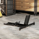 Cavalletto Bloccaruote per Moto Staffa Regolabile per Ruote Ø34-84 cm in Acciaio Nero  