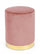 Pouf Lucilla en Tissu Effet Velours Rose