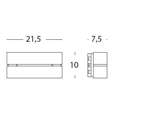 Applique da Esterno a LED 12W Chiusa Sovil Gaia Marrone