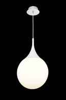 Lampada pendente Pendant in Metallo Dewdrop Bianco