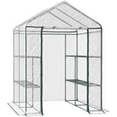 Serra da Giardino in PVC Trasparente 143x143x195 cm 