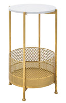 Tavolinetto Basket Ø 35x62 cm in Ferro