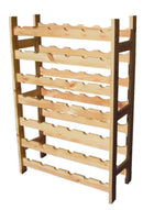 Portabottiglia 42 Posti 63x25x98 cm in Legno di Pino Naturale