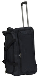 Borsone Trolley Medio Ultraleggero con Ruote in Poliestere Ravizzoni Bacco Nero