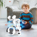 Cane Robot Radiocomandato Cagnolino Interattivo Giocattolo per Bambini a Batteria Bianco      