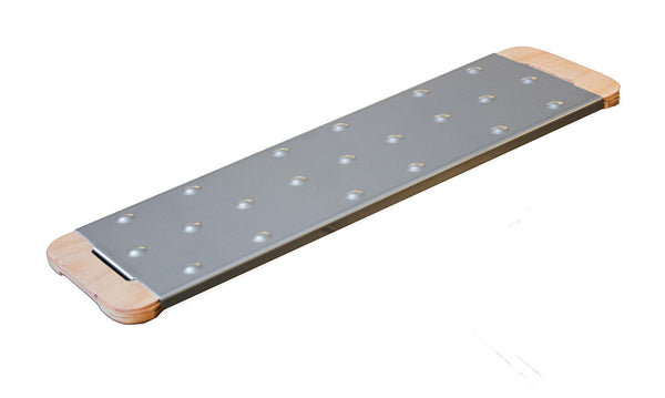 prezzo Tagliere da Cucina 40,5x12 cm In Legno e Acciaio Giusto