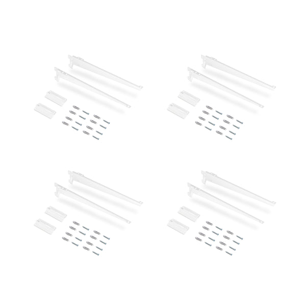 Kit de fixation pour étagère 230 mm en acier blanc Emuca prezzo