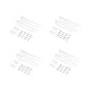 Kit per Fissaggio Mensole 230 mm in Acciaio Emuca Bianco