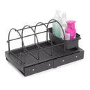 Vassoio Estraibile per Accessori Mobili Cucina 260x430x245 mm in Plastica Emuca Grigio Antracite