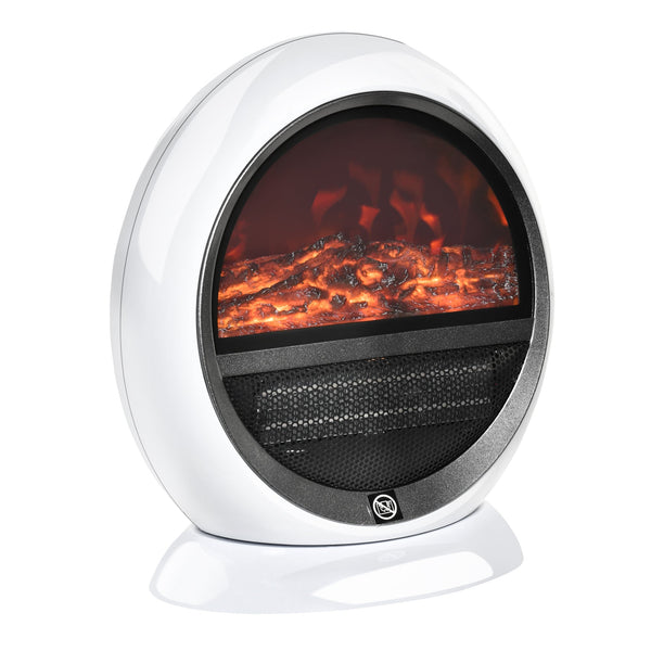 online Cheminée Electrique Portable 30,5x18x35 cm Effet Flamme 1500W Blanc