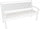 Coussin Poly180 Naturel pour Banc 3 Places en Tissu pour Extérieur