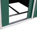 Casetta Box da Giardino in Lamiera Verde 277x191x192 cm 