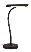 Lampada da Tavolo da Interno a LED in Metallo Nero Opaco