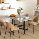 Tavolo Pieghevole Salvaspazio per 4-6 Persone con Ruote 120x80x73 cm Grigio 