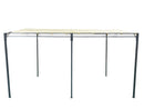 Gazebo da Giardino Pergola con 5 Pali 400x300x240 cm in Acciaio e Poliestere Beige e Nero 