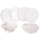 Servizio Piatti 12 Pezzi in New Bon China VdE Tivoli 1996 Luxury White