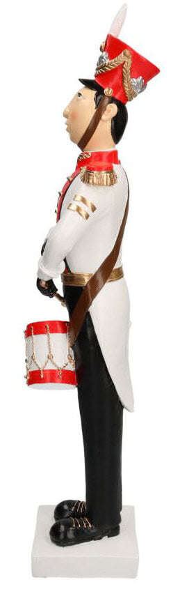 Soldatino Schiaccianoci in Resina 16x10xh52 cm Decorazione Rosso