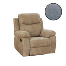 Poltrona reclinabile Chicago 97x90x100 cm grigio chiaro