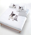 Copripiumino con Stampa sul Sacco e Federe Cane\/Gatto Grigio