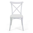 Sedia 47x51xh90 cm in Plastica Cross Bianco