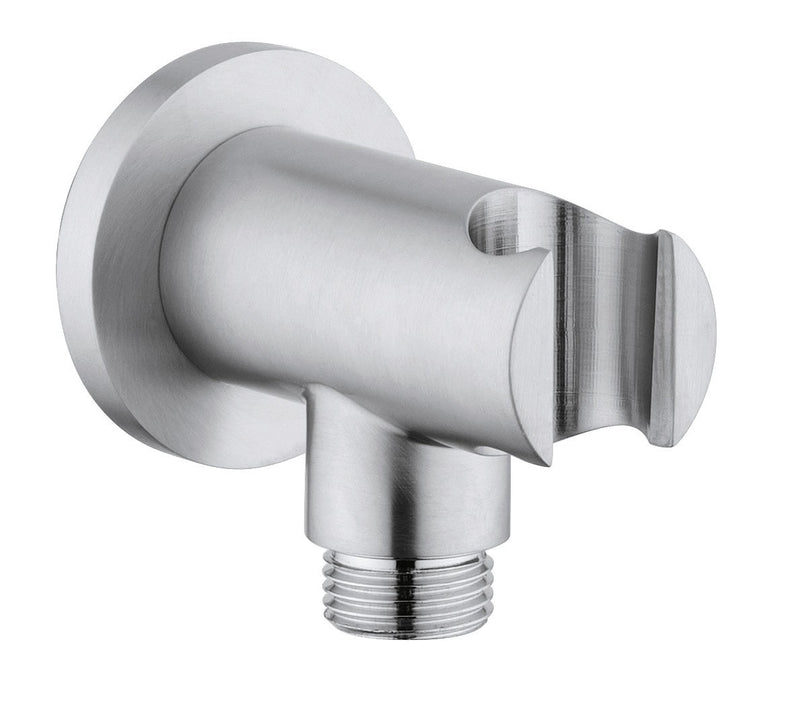 Presa D'acqua Tonda G1/2 con Supporto Doccia Fisso 