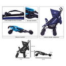 Passeggino Leggero per Bambini Trupia Big Rosa
