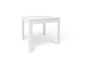 Tavolo Allungabile 90/180x90x75 cm Ossido Bianco e Ossido Bianco   