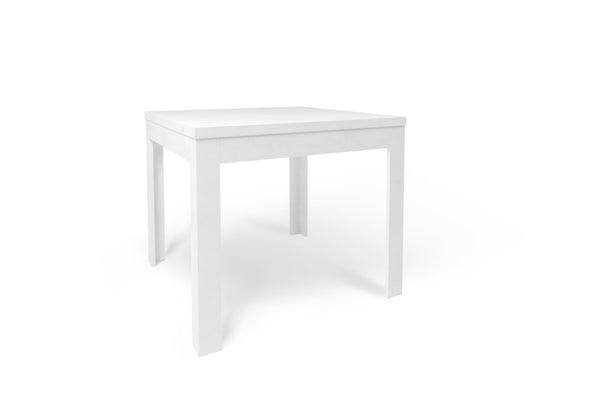 online Tavolo Allungabile 90/180x90x75 cm Ossido Bianco e Ossido Bianco