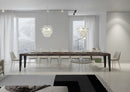  Tavolo Allungabile 130-390x90x77 cm Flame Premium Noce Telaio Antracite