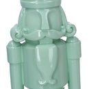 Soldatino Schiaccianoci in Resina laccato salvia lucido cm 8,5x8xh38