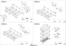 Mobile Porta Vivande Manhattan 99,3x42x185 cm in Ferro e MDF