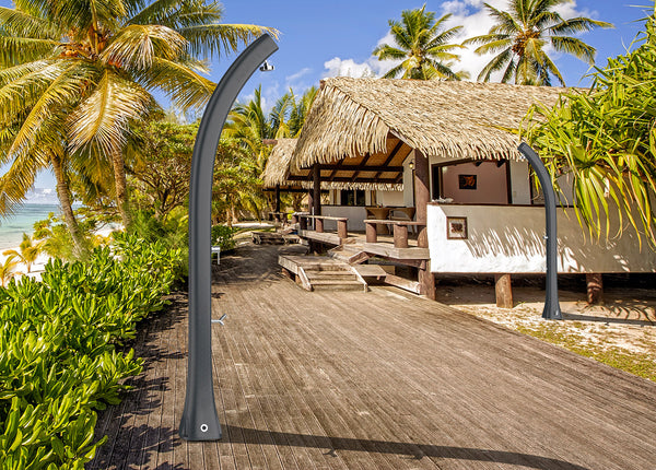 sconto Doccia Solare da Giardino 28L Miscelatore e Lavapiedi Arkema Happy Five Blue Ocean