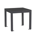 Tavolo da Giardino Allungabile 82/163x82xH75 cm in alluminio Lipari grigio