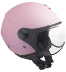 Casco Jet per Scooter Visiera Sagomata CGM Florence 107A Rosa Opaco 