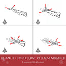 Albero di Natale Artificiale 210 cm 1046 Rami Verde