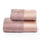 Ensemble Éponge Visage + Serviettes Invité Garrini Hope Rose Satin Ruffle