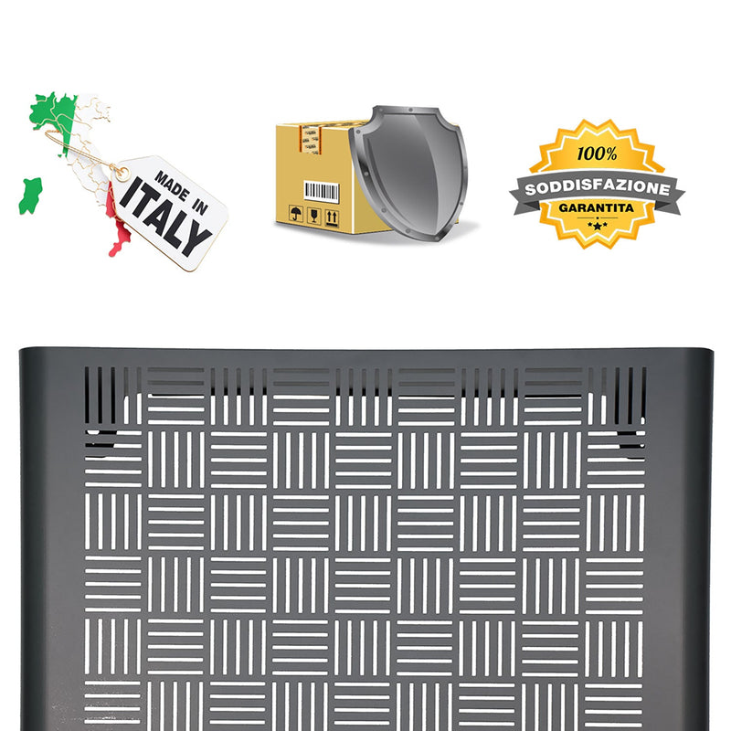 Copri Condizionatore da Esterno Medium 100x54/60x85 cm in Acciaio Zincato Antracite