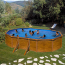 Piscina Ovale Fuori Terra 500x300xh120 cm in Acciaio e PVC Gre Pacific