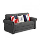 Divano Letto 180x85x92 cm in Tessuto Grigio