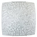 Plafoniera 1xE27 Ganci Filo Acciaio Vetro Lastra Bianco E-Energy Corinna