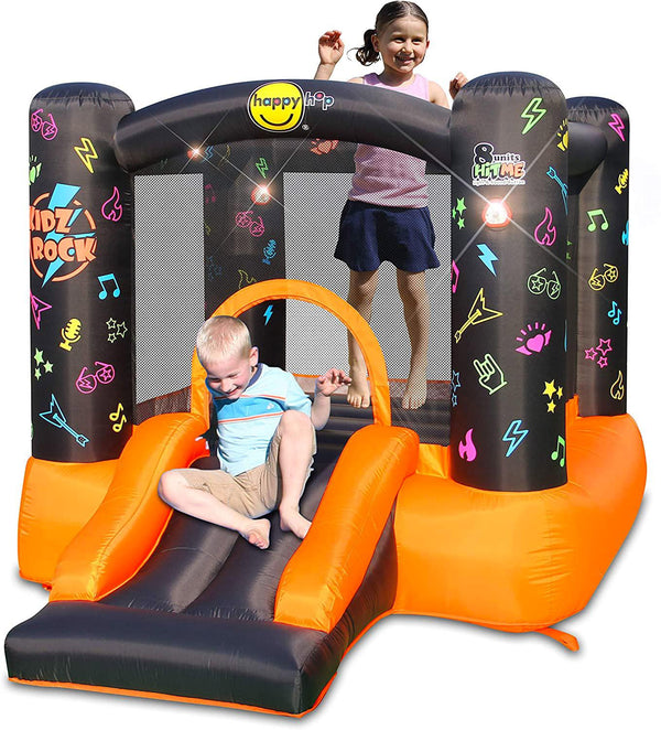 Château gonflable interactif Kidz Rock avec pompe Happy Hop sconto