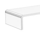 Supporto per monitor computer TV supporto per schermi in vetro acrilico trasparente 53x19x9 cm 