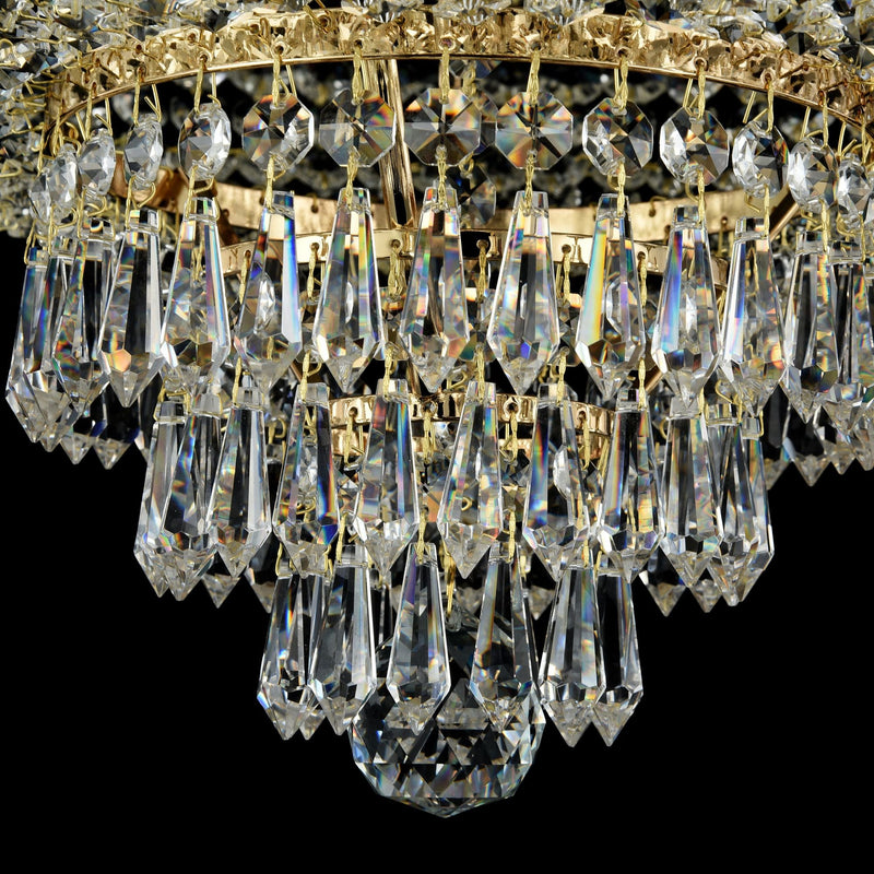 Lampadario Royal Classic in Metallo Palace Oro Antique