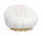 Fauteuil de salon Florel 86x62x72 cm en Bouclé Blanc