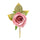 Lot de 24 Mini Roses Artificielles Ø 5x H 12 cm